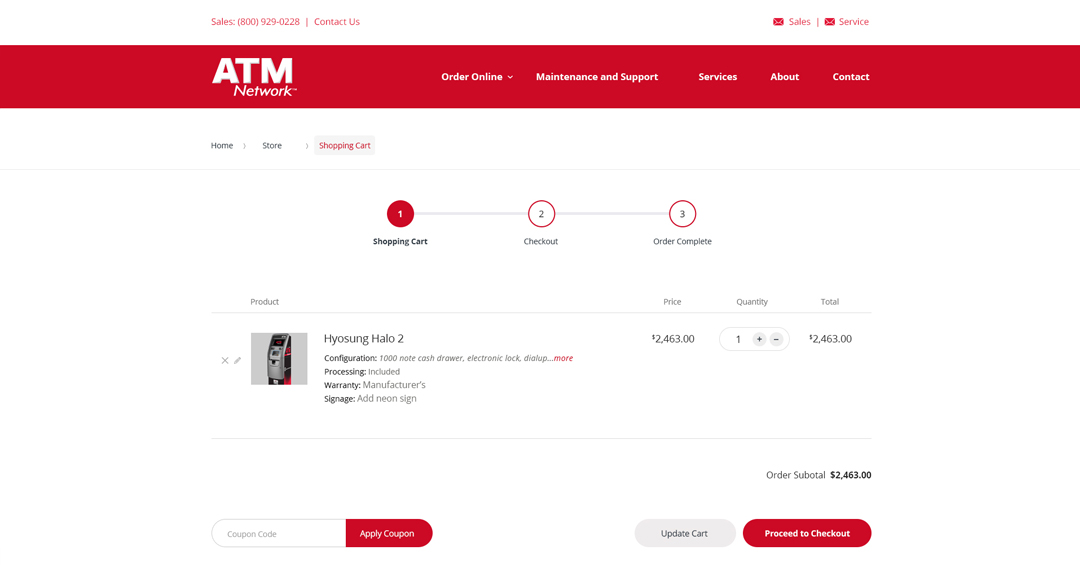 ATM Network e-commerce